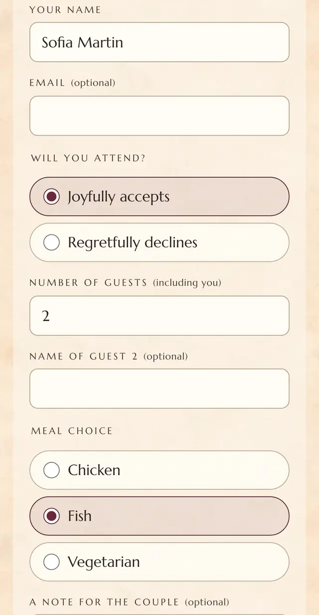 Tuscan Vineyard: Reply form (demo content)